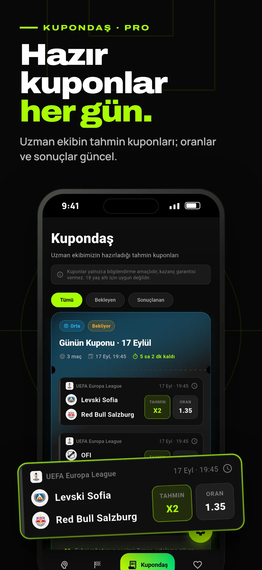 Kupondaş Pro: hazır kuponlar her gün